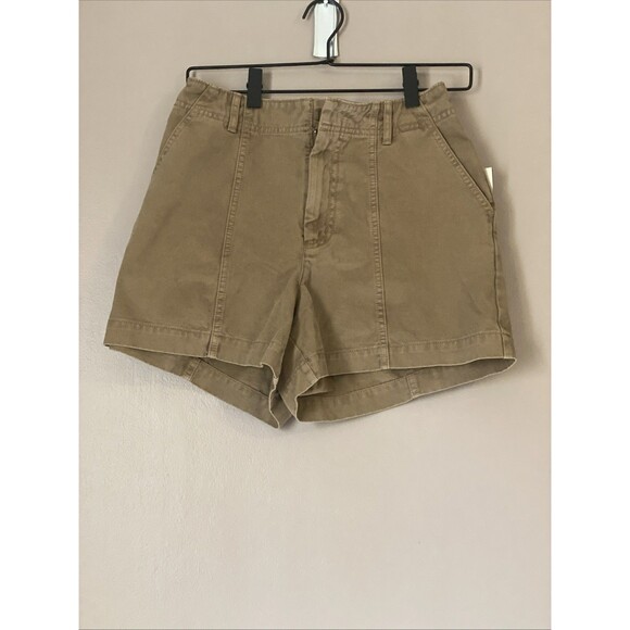 Women's High-Rise Trouser Shorts - Universal Thread Brown 4 - Picture 3 of 8